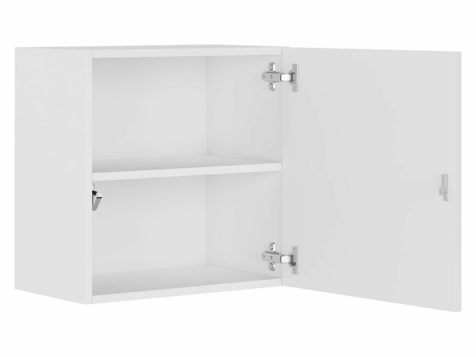 Pakabinama spintelė Vigo 50/50/30 II (kwadrat Zigo), Spalva: Juoda + Blizgi juoda 4029108