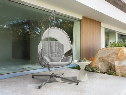 Supamas krėslas Hanging Kėdė with Stand Šviesi Pilka ALVIANO 590770 (Šviesi pilka) 4029799