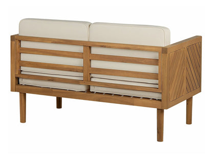 Lauko baldų komplektas Garden Lounge Komplektas with Stalas and Ottoman 4 Seater BARATTI Akacija Medis Ruda 330816