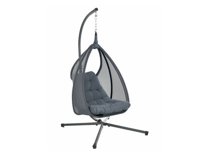 Supamas krėslas Hanging Kėdė with Stand AVEGNO Gobelenas Tamsi Pilka 590674 (Tamsi pilka)