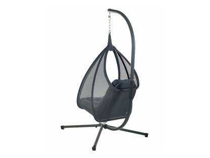 Supamas krėslas Hanging Kėdė with Stand AVEGNO Gobelenas Tamsi Pilka 590674 (Tamsi pilka)