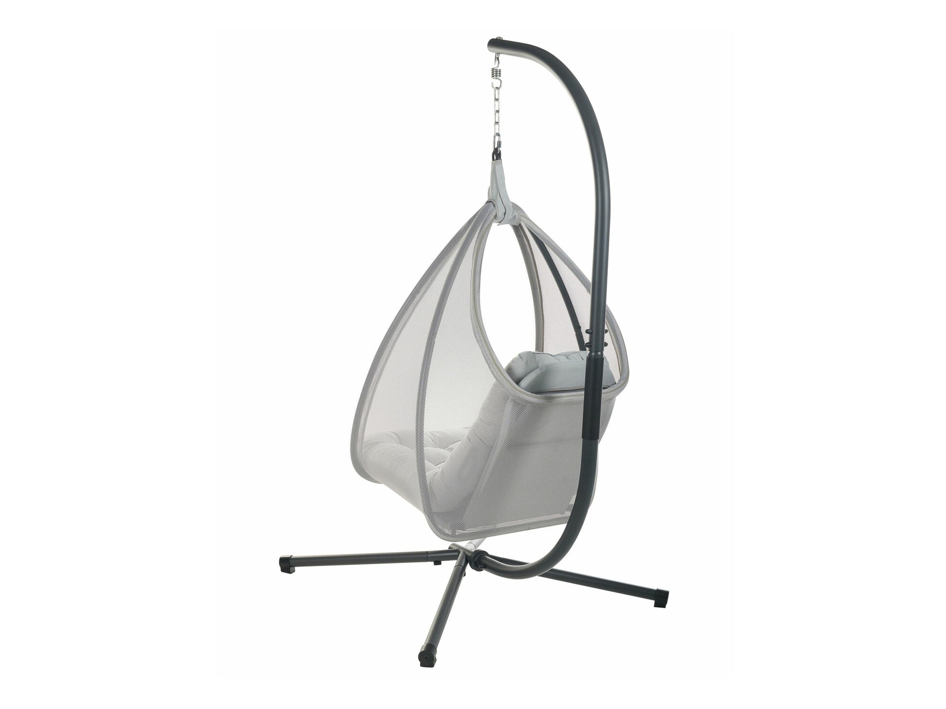 Supamas krėslas Hanging Kėdė with Stand AVEGNO Gobelenas Šviesi Pilka 590712 (Šviesi pilka)
