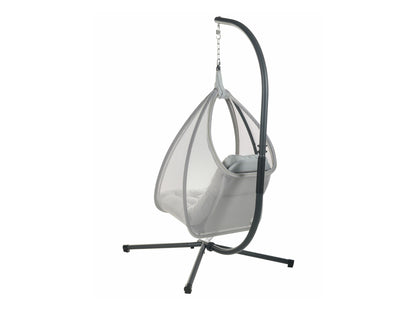 Supamas krėslas Hanging Kėdė with Stand AVEGNO Gobelenas Šviesi Pilka 590712 (Šviesi pilka)