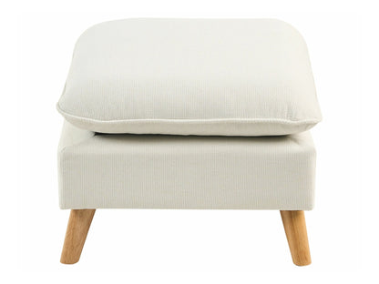 Minkštų baldų komplektas 3 Seater Gobelenas Sofa with Ottoman Balta DALVIK 618322 (Balta)