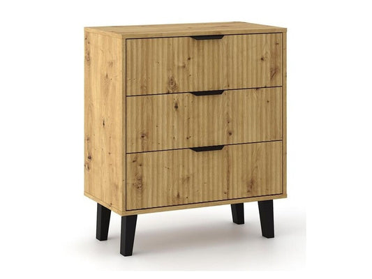 Komoda Komoda Scandi 3S SLIM DĄB ARTISAN