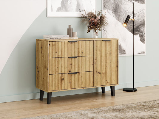 Komoda Komoda Scandi 1D3S SLIM DĄB ARTISAN