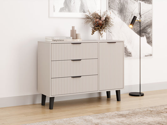 Komoda Komoda Scandi 1D3S SLIM KASZMIR BEŻ