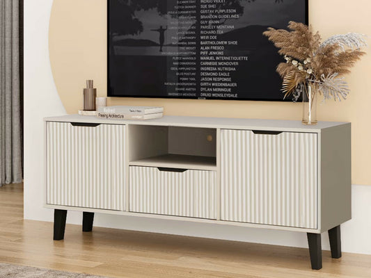 TV staliukas SZAFKA RTV Scandi 2D1S SLIM KASZMIR BEŻ