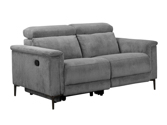 Sofa reglaineris Lund 2 Seater Sofa with 1 Rankinis Reglaineris Pilka Cordu 12101045 (Pilka)