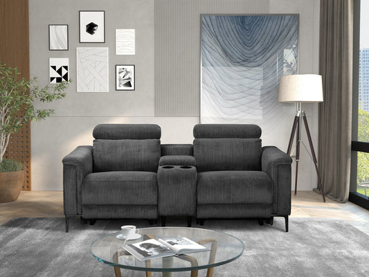 Sofa reglaineris Lund Lund Dvigulės Recl Elek Anthra Corduroy 12841046 (Antracitas)