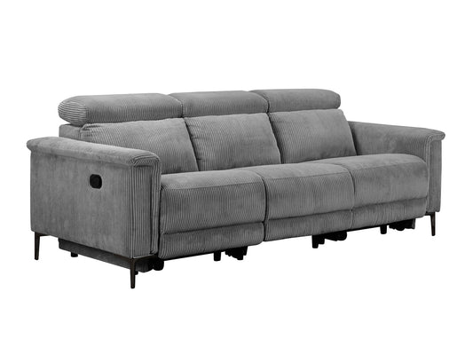 Sofa reglaineris Lund Sofa 3 Seater with 2 Rankinis Reglaineris Pilka Cordu 12081045 (Šviesi pilka)