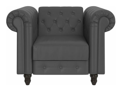 Chesterfield fotelis Felix Loungekėdė 1182440 (Tamsi pilka)