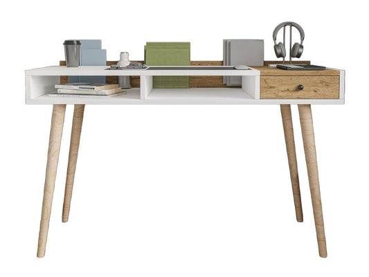 Darbo stalas Flex - White, Oak