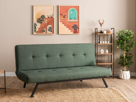 Sofa lova 3-Seat Sofa-Lova Zola (Futon) 859FTN2902, Spalva: Žalia