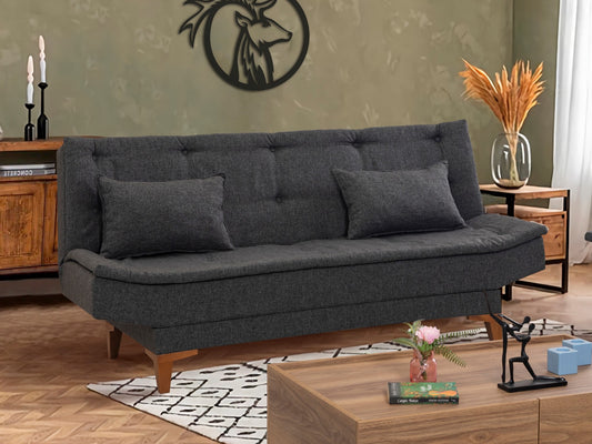 Sofa lova Santo (Unique Design) 867UNQ1645, Spalva: Tamsi pilka