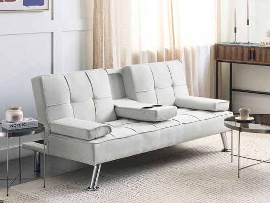 Sofa lova Gobelenas Sofa Lova Šviesi Beige ROXEN 446126, Spalva: Šviesi smėlio