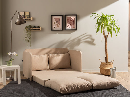 Sofa lova 2-Seat Sofa-Lova Saga 2-Seater (Futon) 859FTN2877, Spalva: Beige