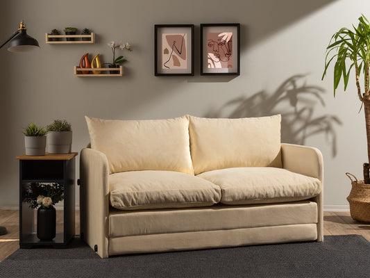 Sofa lova Sofa-Lova Saga XL (Futon) 859FTN2886, Spalva: Kreminė