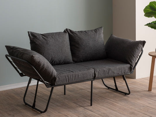 Sofa Viper 2 (Futon) 859FTN2858, Spalva: Tamsi pilka