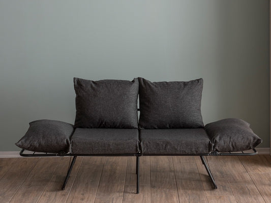 Sofa Viper 2 (Futon) 859FTN2858, Spalva: Tamsi pilka