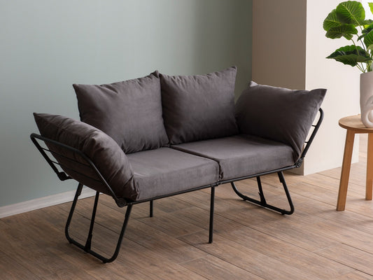 Sofa Viper 2 (Futon) 859FTN2862, Spalva: Pilka