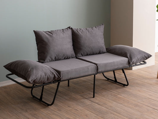 Sofa Viper 2 (Futon) 859FTN2862, Spalva: Pilka
