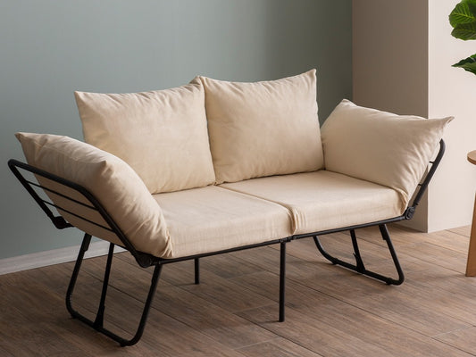 Sofa Viper 2 (Futon) 859FTN2864, Spalva: Kreminė