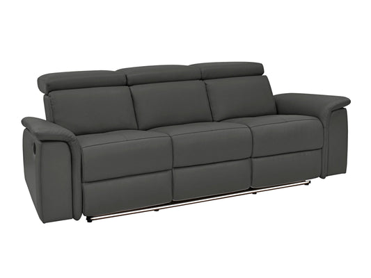 Sofa reglaineris Pareli Sofa 3 Seater Manuel Juoda PU 8931422 (Juoda)