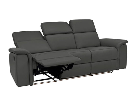 Sofa reglaineris Pareli Sofa 3 Seater Manuel Juoda PU 8931422 (Juoda)