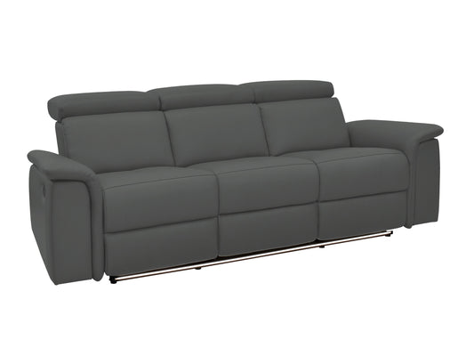 Sofa reglaineris Pareli Sofa 3 Seater with Elektrinis Function in Pilka PU 8930440 (Pilka)