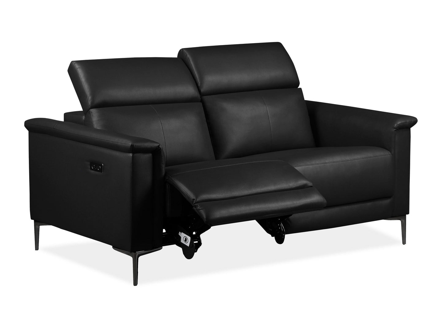 Sofa reglaineris Lund 2 Seater Sofa with 1 Elektrinis Reglaineris in Juoda Oda PU 1209337 (Juoda)