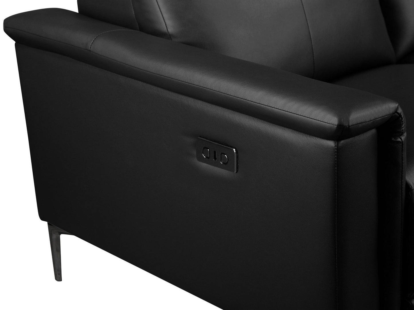 Sofa reglaineris Lund 2 Seater Sofa with 1 Elektrinis Reglaineris in Juoda Oda PU 1209337 (Juoda)