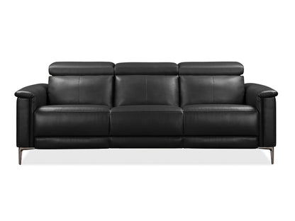 Sofa reglaineris Lund Sofa 3 Seater with 2 Rankinis Reglaineris 1208441, Medžiagos tipas: Natūrali oda, Spalva: Pilka