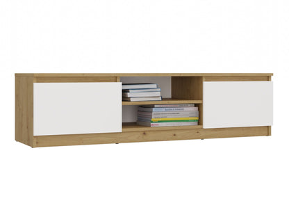 TV staliukas RTV Malwa 140 M-MP-RT-MAL-140-ARB, Spalva: Artisan ąžuolas + Balta