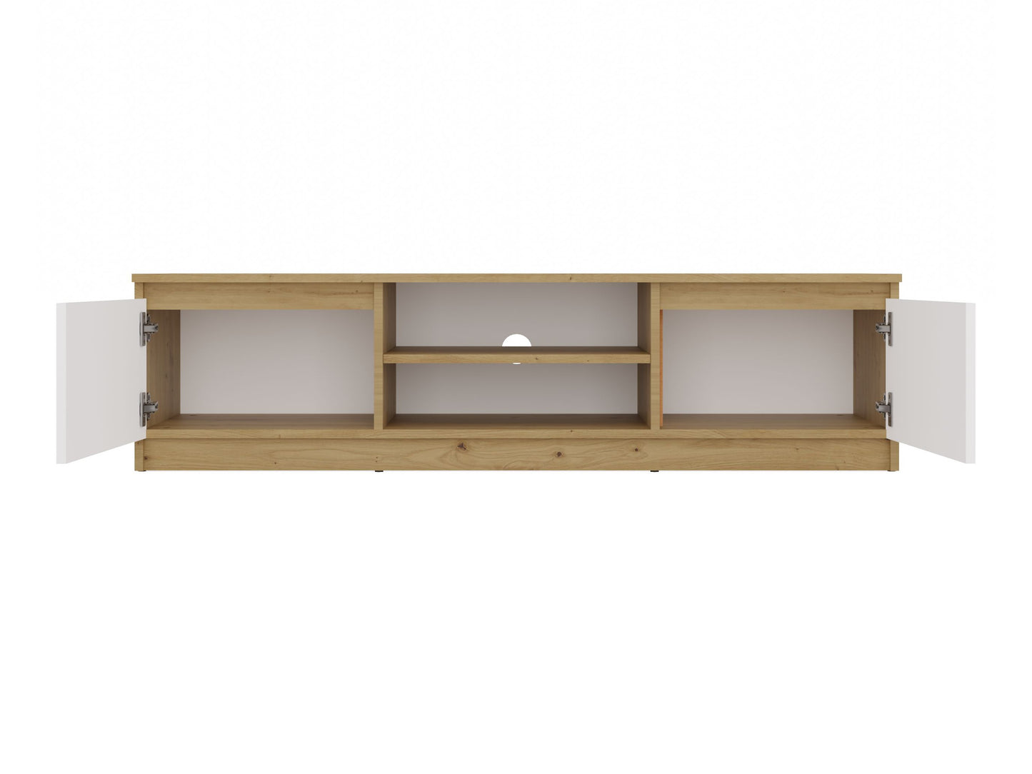 TV staliukas RTV Malwa 140 M-MP-RT-MAL-140-ARB, Spalva: Artisan ąžuolas + Balta