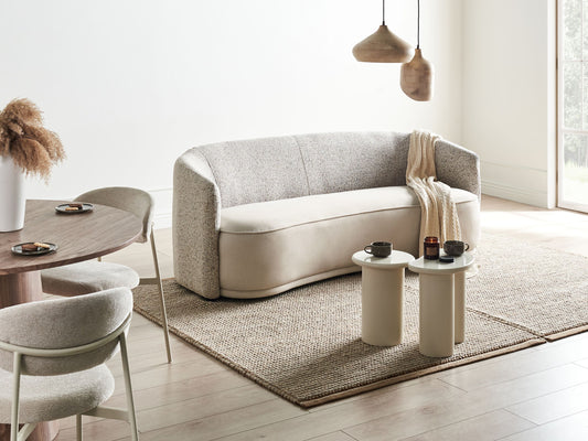 Sofa ROSET Gobelenas Šviesi Beige 3 Seater 610941 (Šviesi smėlio)